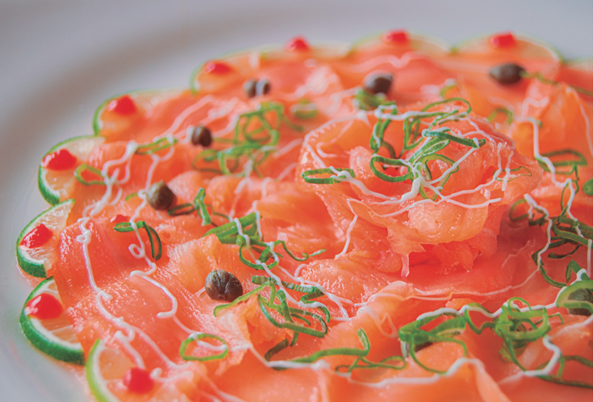 Carpaccio De  De Salmon Ahumado